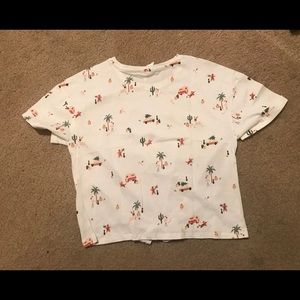 Girls festive tie up top sz 12.